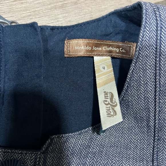 Matilda Jane Chambray You & Me Collection dress size 4 - Picture 2 of 3